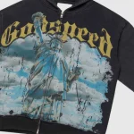 Godspeed Black Wash Hoodie Zoom Logo