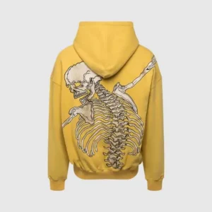 Godspeed Grey Yellow Hoodie Back Said