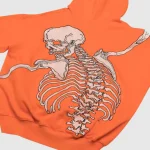 Godspeed Orange Gray Hoodie Zoom