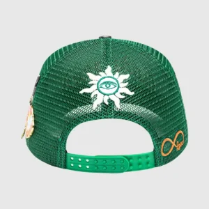 Godspeed Green Red Hat Back