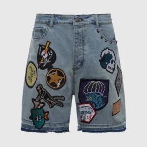 Godspeed Patch Denim Shorts