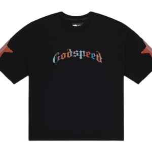 Back view of Godspeed Pastel Cowboy T-shirt in soft pastel shade