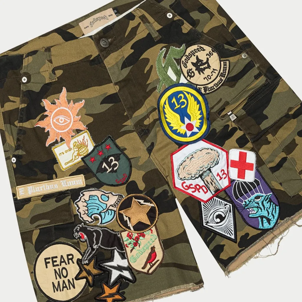 patchwork cargo shorts 2 patchwork cargo shorts 2