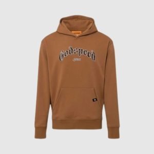 Front view of GODSPEED 4EVER HOODIE in neutral lighting