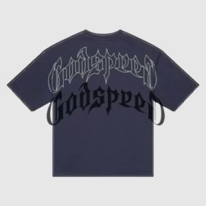 Back view of Godspeed Skyline T-shirt in black