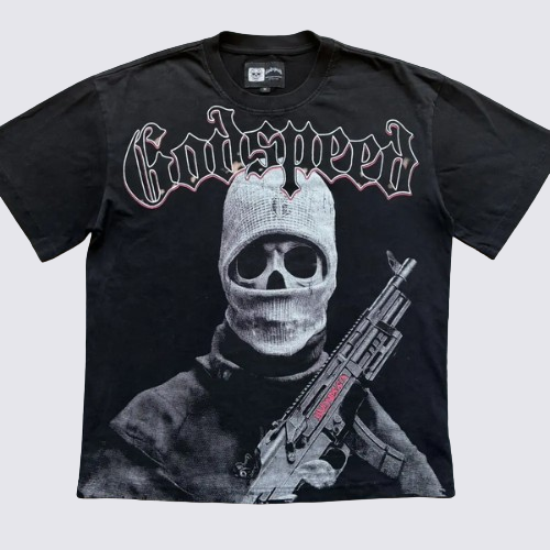 godspeed balaclava szn t-shirt godspeed balaclava szn t-shirt