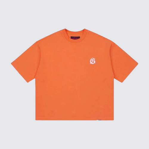 godspeed gs logo orange t-shirt godspeed gs logo orange t-shirt