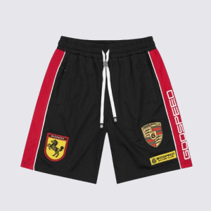 GODSPEED logo-patch mesh shorts