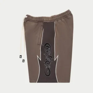 Godspeed Shorts Script Side Panel Brown