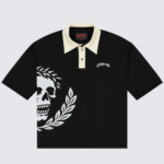 GODSPEED VICTOR OVERSIZED CREST POLO (BLACK)