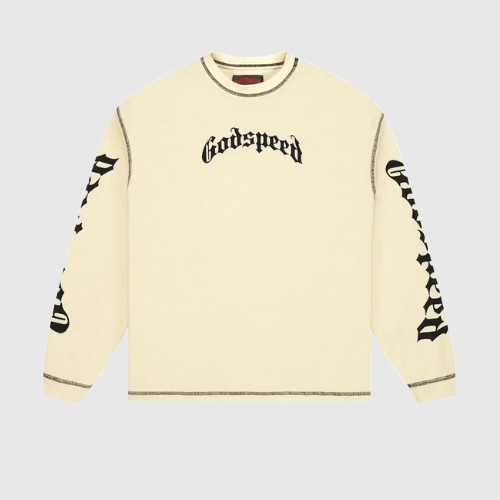 godspeed vital og logo thermal sweatshirt godspeed vital og logo thermal sweatshirt