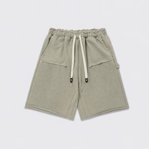 GODSPEED Vintage Washed Olive Green Shorts