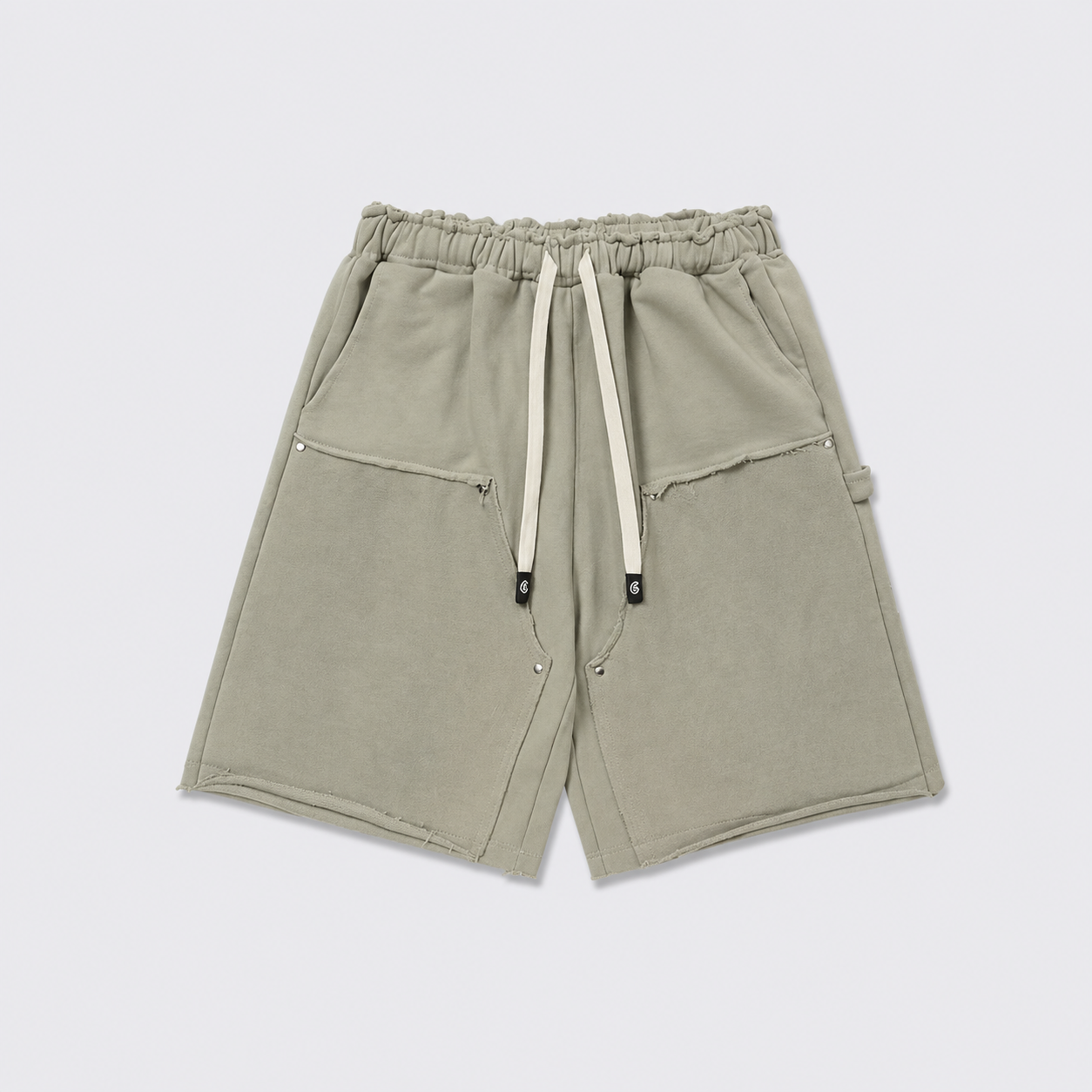 godspeed vintage washed olive green shorts godspeed vintage washed olive green shorts