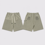 GODSPEED Vintage Washed Olive Green Shorts