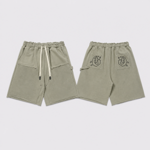GODSPEED Vintage Washed Olive Green Shorts