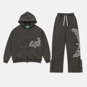 Godspeed OG Logo Sweatsuit V2 Stone Grey