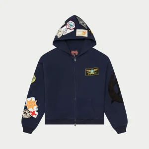 GS Squadron Zip Hoodie Navy