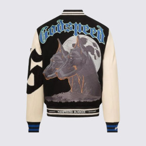 Godspeed Mens F.T.D Varsity Jacket Black/White