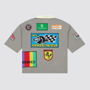 Godspeed GRC Quarter Zip Short Sleeve Polo Grey (B)