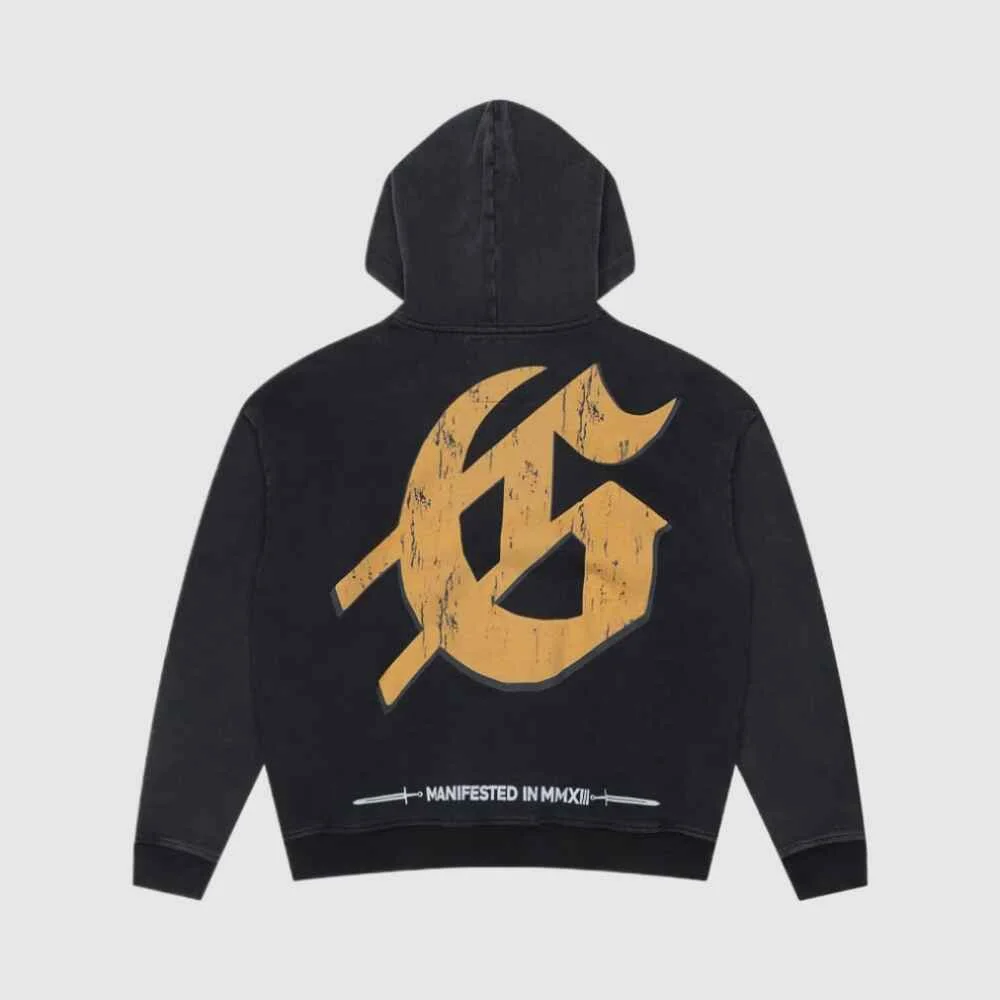 godspeed black wash hoodie back side