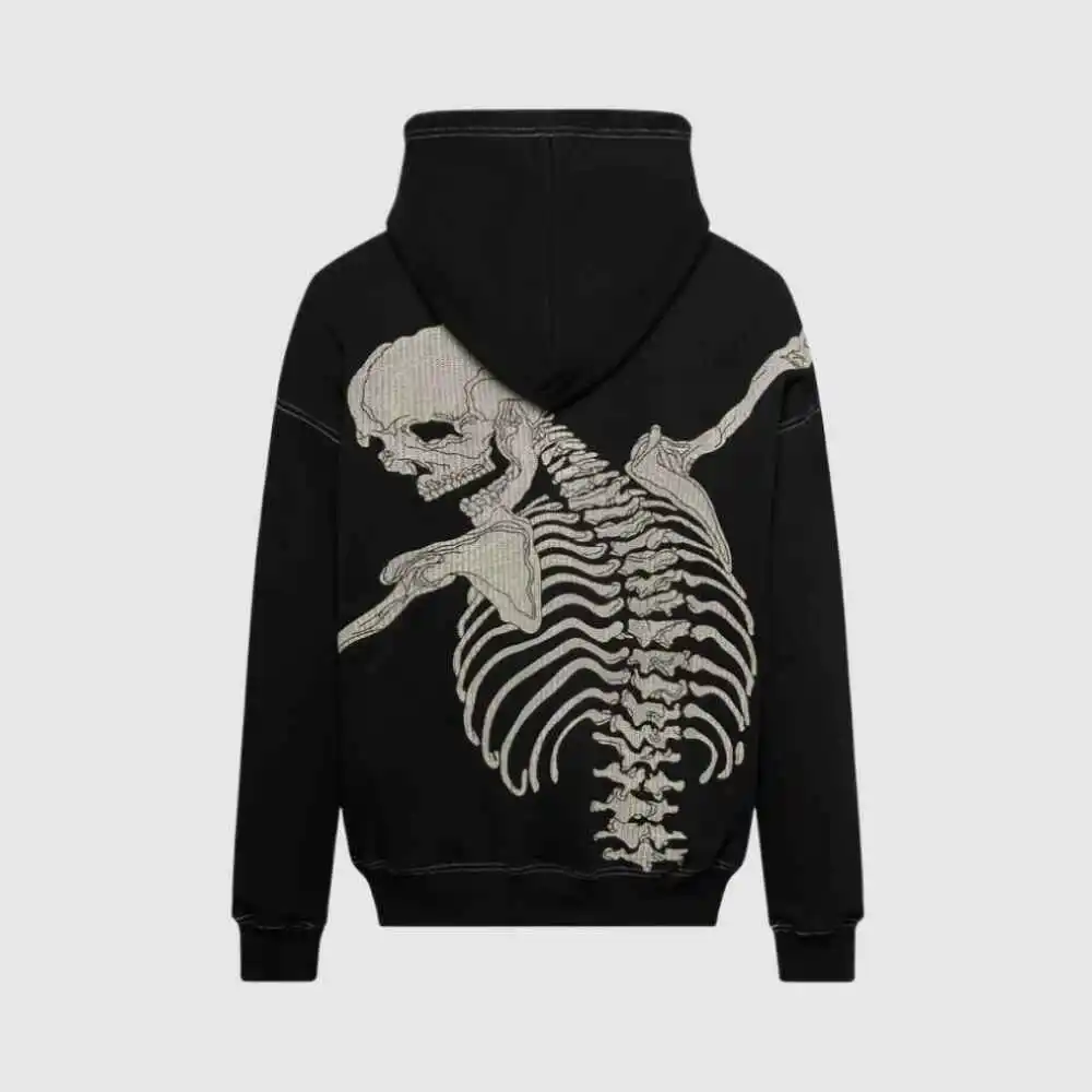 godspeed black white hoodie back side