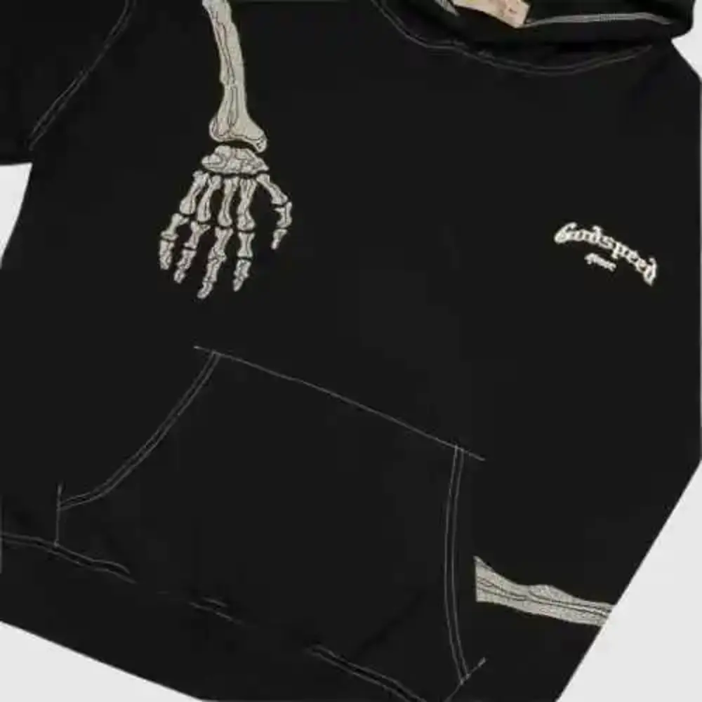 godspeed black white hoodie logo