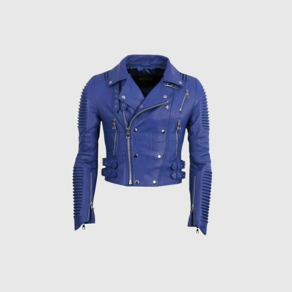 godspeed blue moto jacket