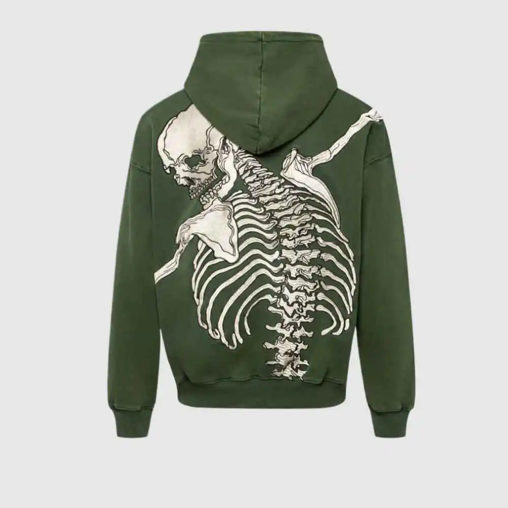 godspeed hunter green hoodie back side