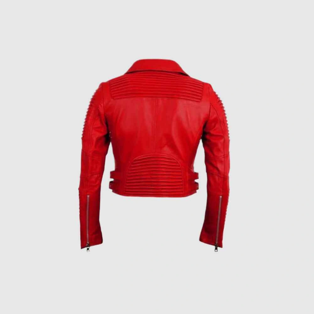 godspeed red moto jacket back side