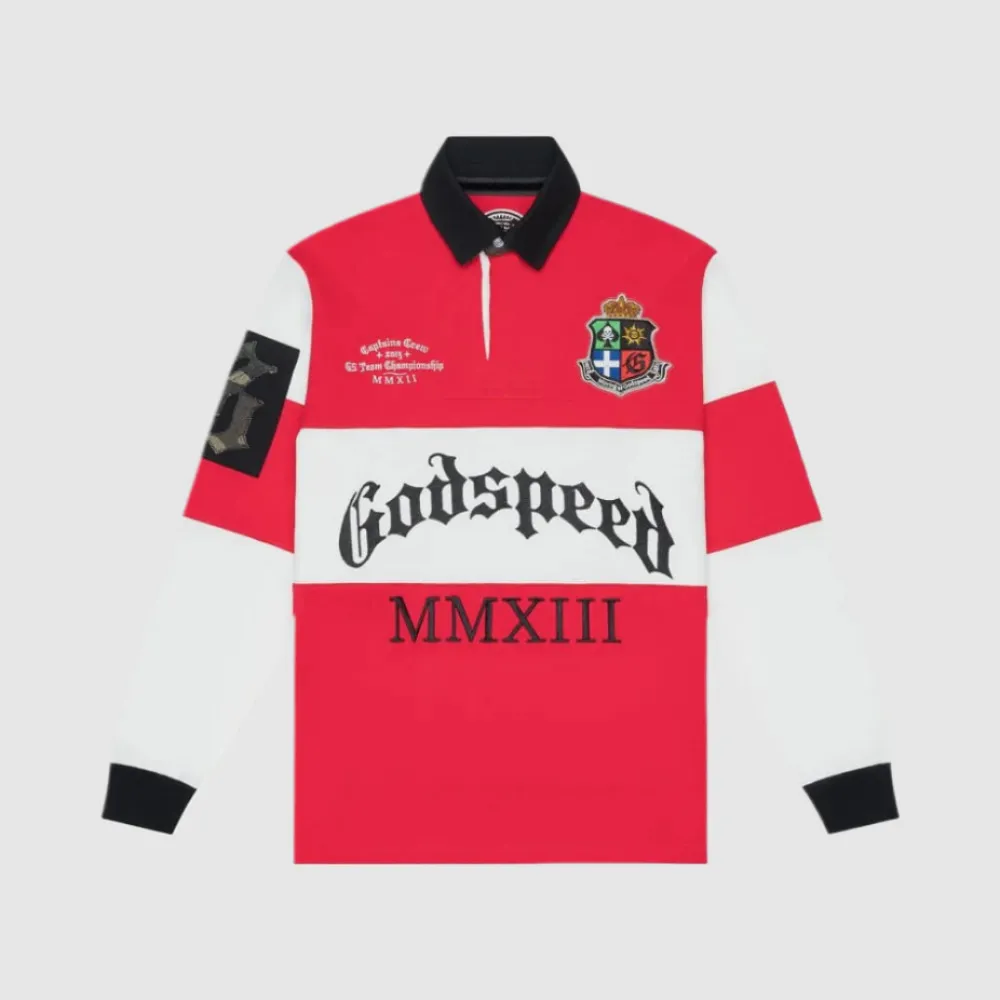 godspeed red shirt white