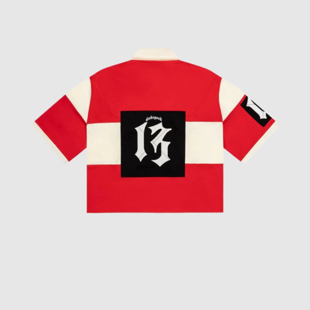 godspeed red shirt white back