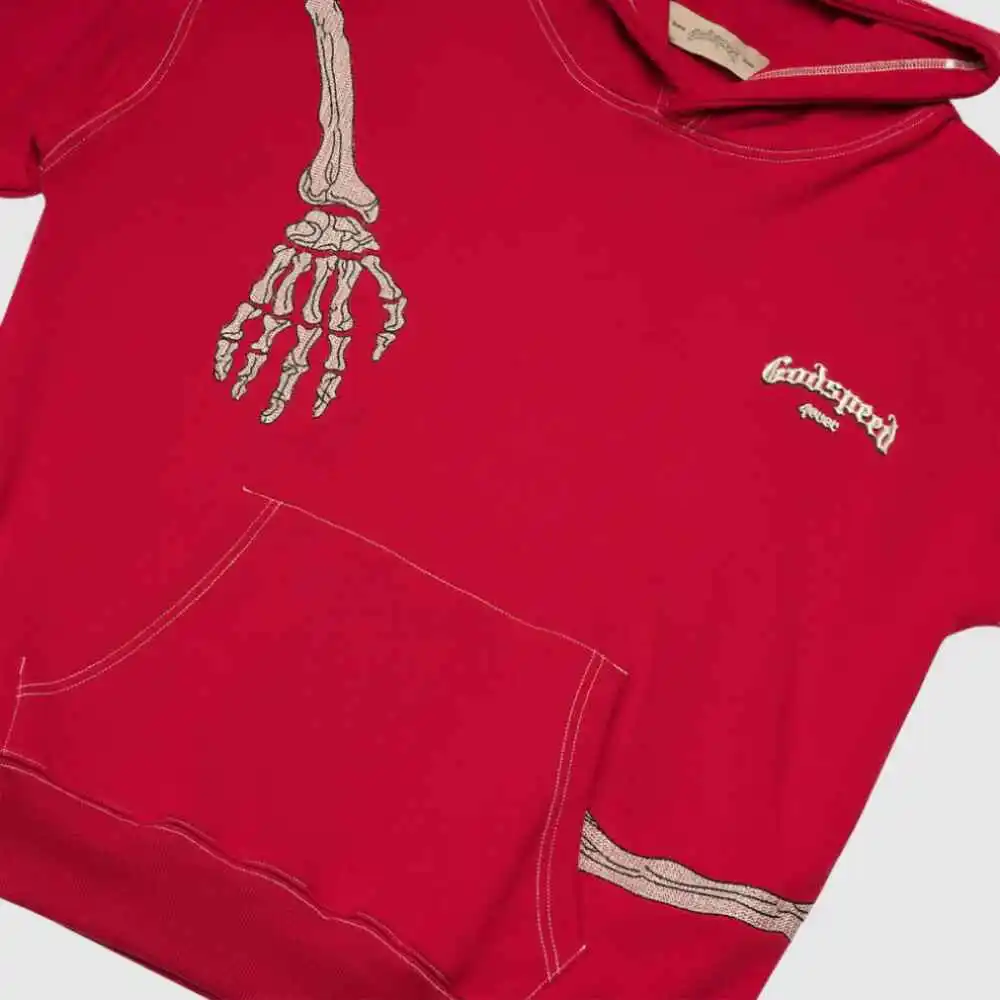 godspeed red white hoodie logo