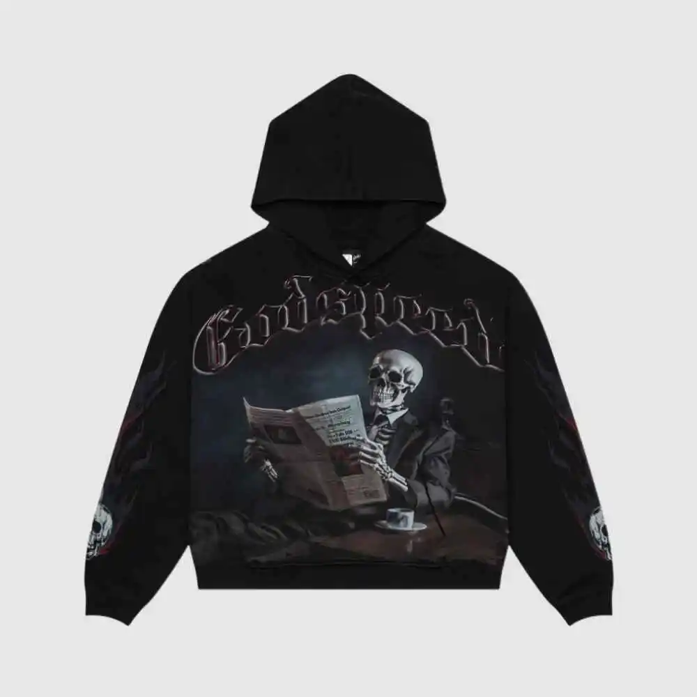 godspeed washed hoodie grey
