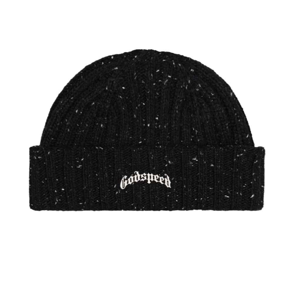 black white beanie