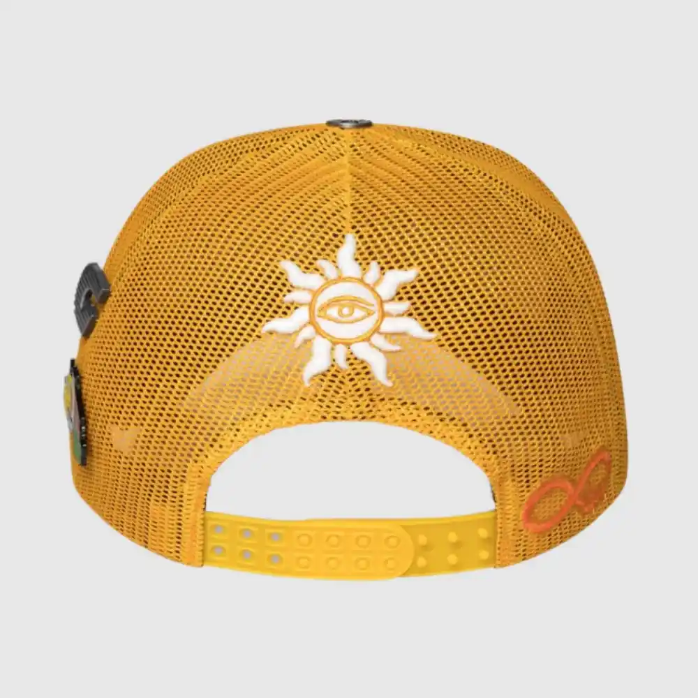 godspeed beanie hat yellow back