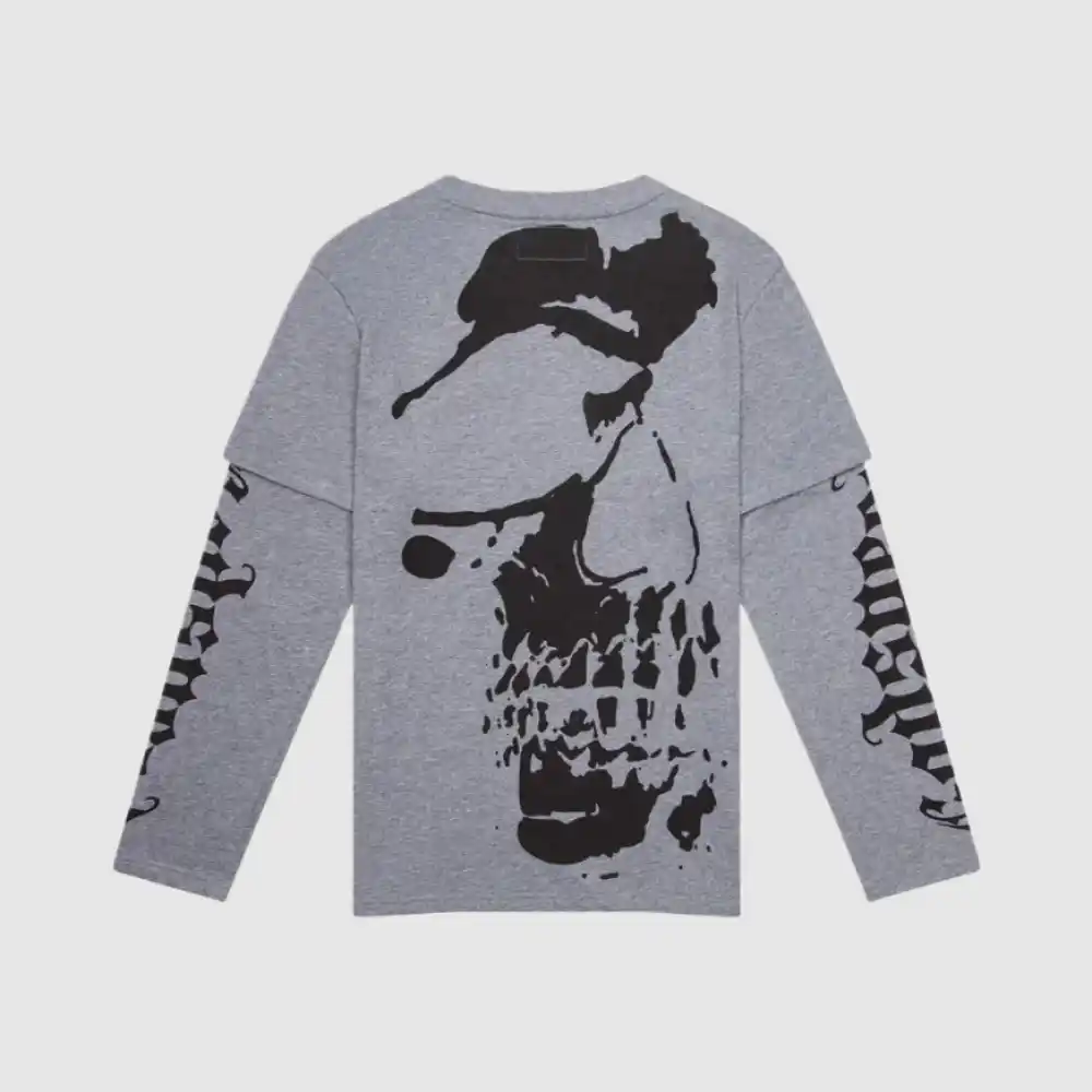 godspeed t shirt over long sleeve shirt back