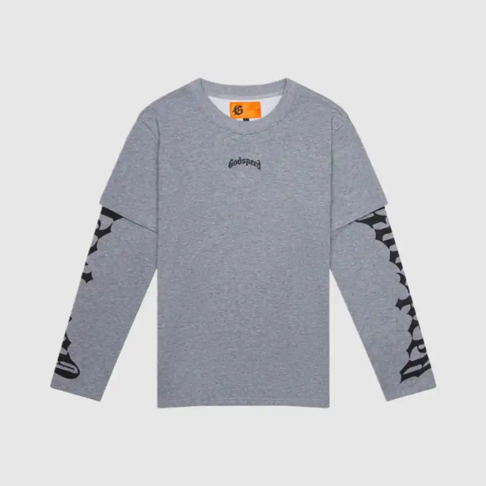 godspeed t shirt over long sleeve shirt