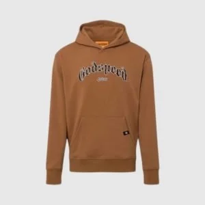 Front view of GODSPEED 4EVER HOODIE in neutral lighting